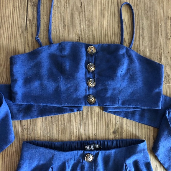 Nasty Gal Let’s Stick Together two piece midi skirt crop top set - Picture 6 of 16